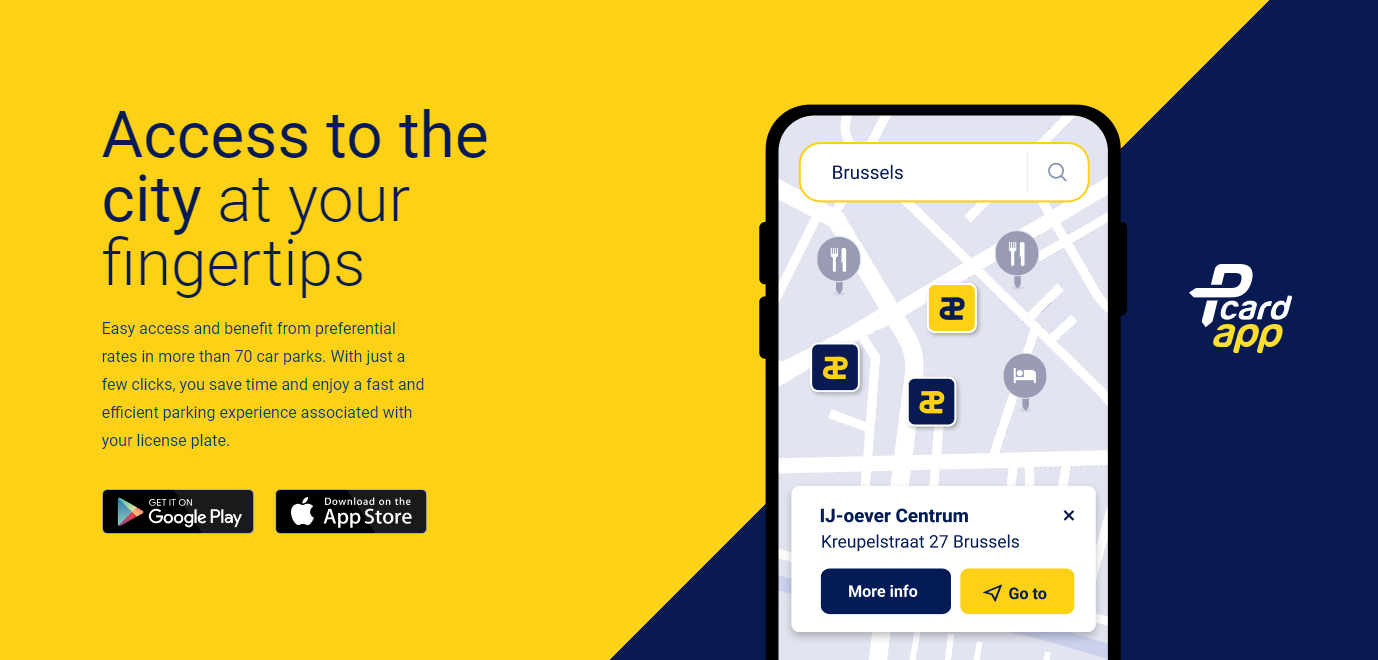 Pcard app : Access to the city at your fingertips